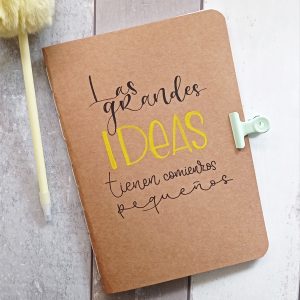 LIBRETA CRAFT CON LETTERING
